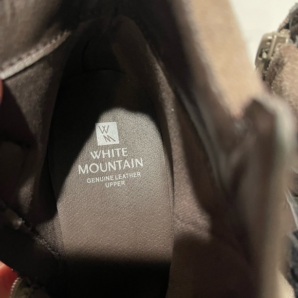 White Mountain Wedge Suede Bootie - Picture 7 of 7